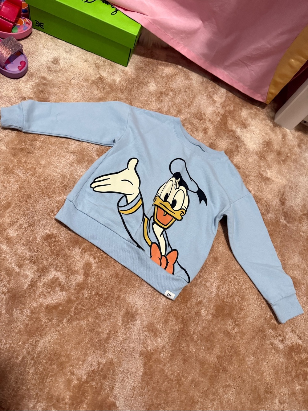 GAP Light Blue Donald Duck Graphic Sweatshirt